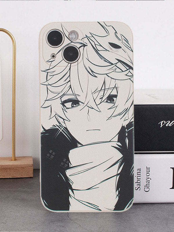 Genshin Impact Phone Cases with Sketch Art