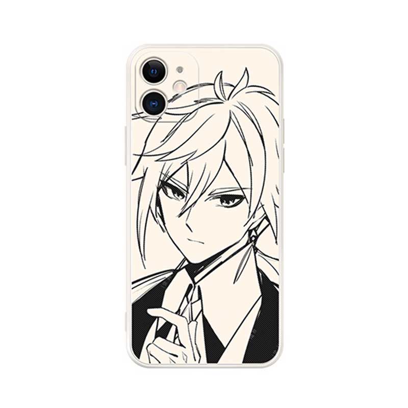 Drawings Genshin Impact Phone Case Zhongli Genshin Sketch Art geo archon
