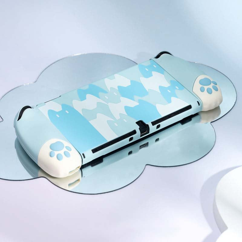 Ergonomic Cat Switch Case Cute Protective Switch OLED Cover 3D Cat Paw (13)