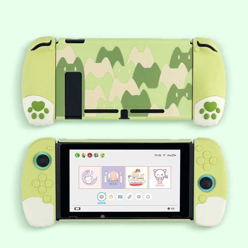 Ergonomic Cat Switch Case Cute Protective Switch OLED Cover 3D Cat Paw (6)