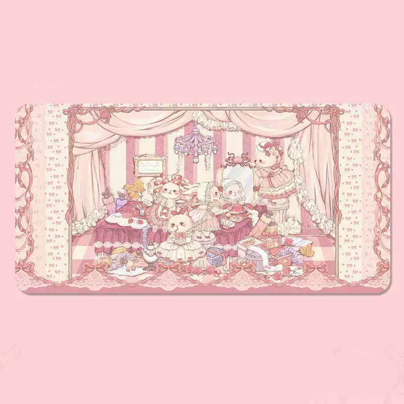 Fairy Tale Desk Mats Aesthetic Gaming Mouse Pads Kawaii Decor B