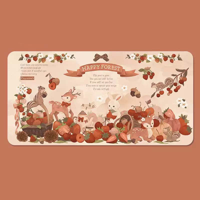 Fairy Tale Desk Mats Aesthetic Gaming Mouse Pads Kawaii Decor D