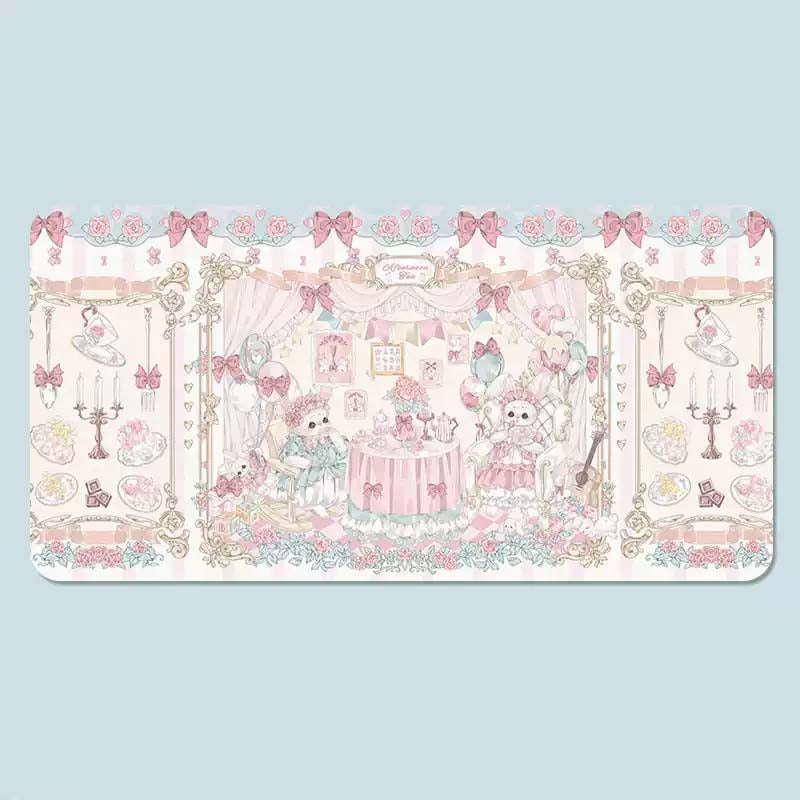 Fairy Tale Desk Mats Aesthetic Gaming Mouse Pads Kawaii Decor E