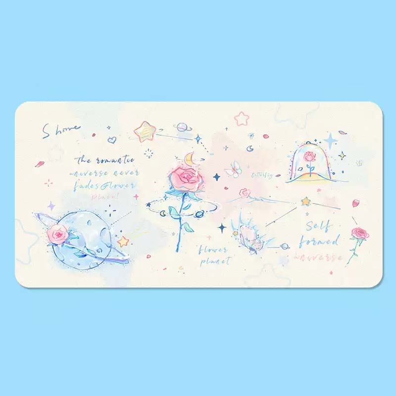 Fairy Tale Desk Mats Aesthetic Gaming Mouse Pads Kawaii Decor G