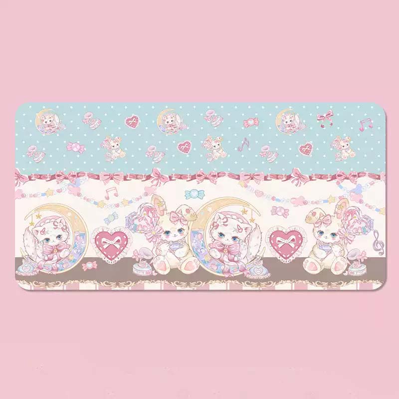 Fairy Tale Desk Mats Aesthetic Gaming Mouse Pads Kawaii Decor H