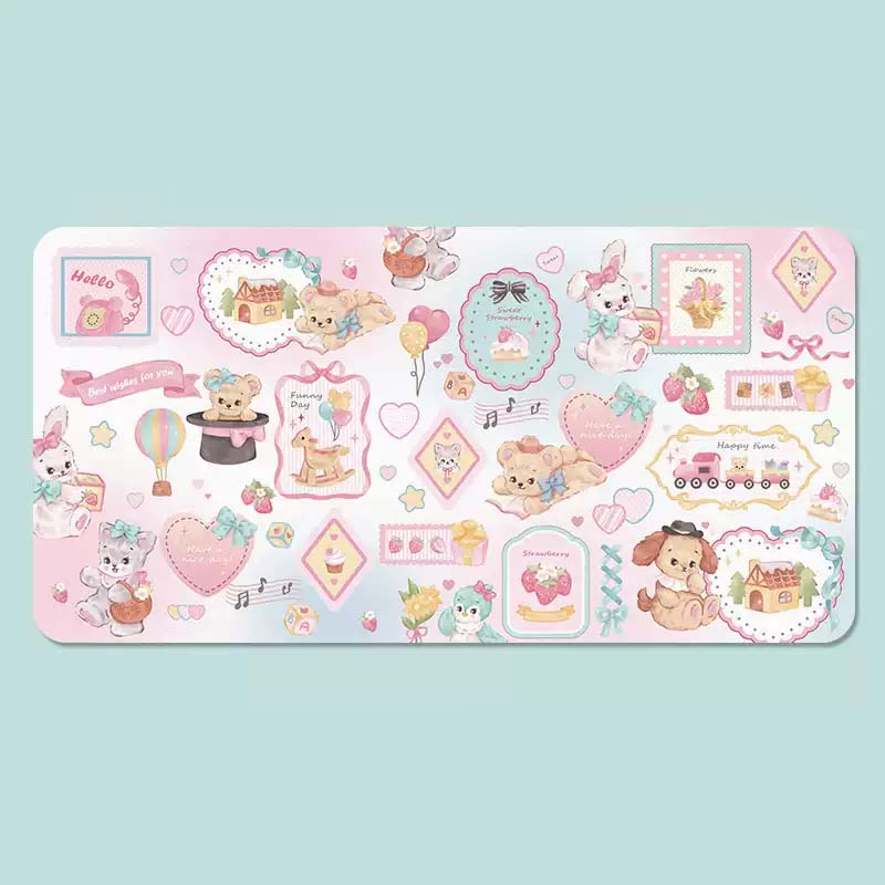 Fairy Tale Desk Mats Aesthetic Gaming Mouse Pads Kawaii Decor L