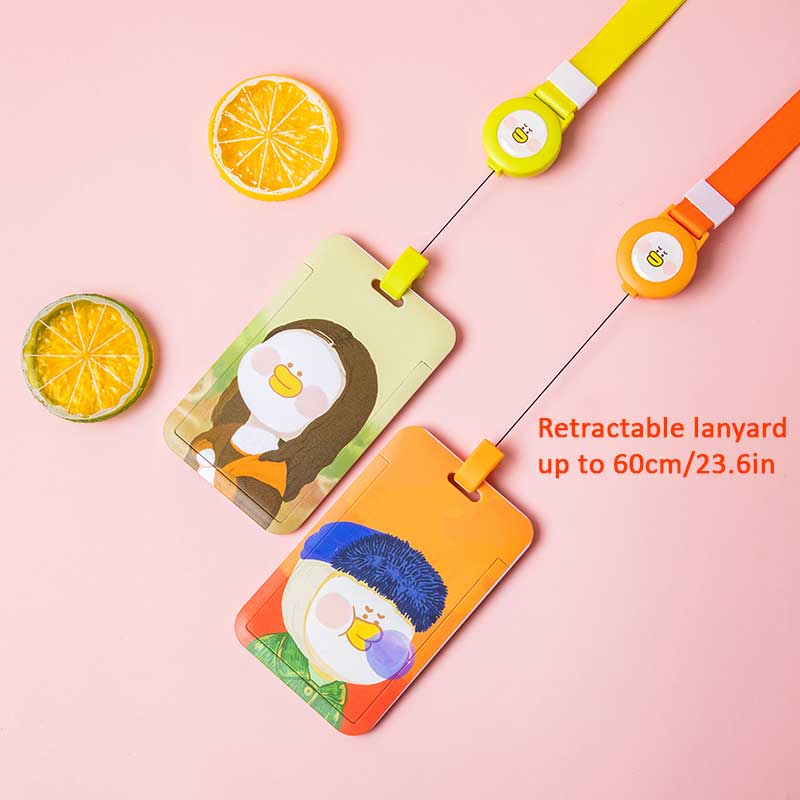 Art Parody Badge Holder with Retractable Lanyard