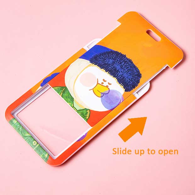 Art Parody Badge Holder with Retractable Lanyard