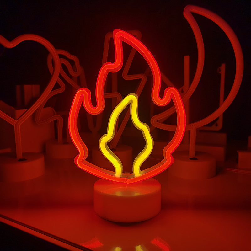 Fire Neon LED Night Lights: Ignite Your Ambiance