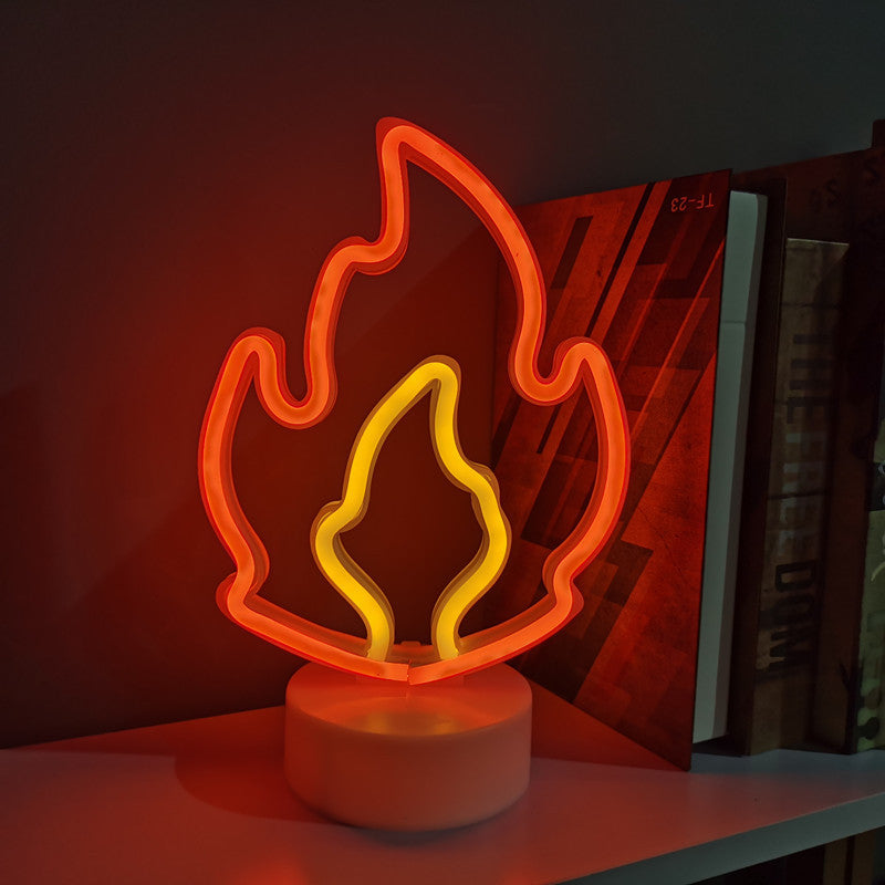 Fire Neon LED Night Lights: Ignite Your Ambiance