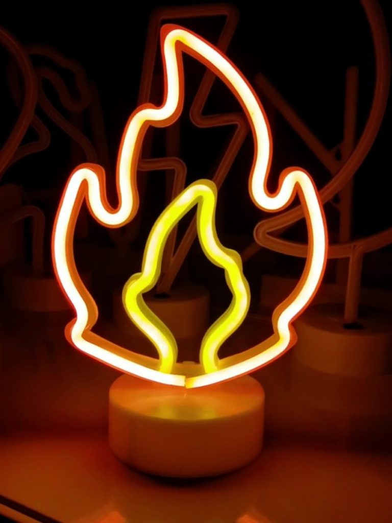 Fire Neon LED Night Lights: Ignite Your Ambiance