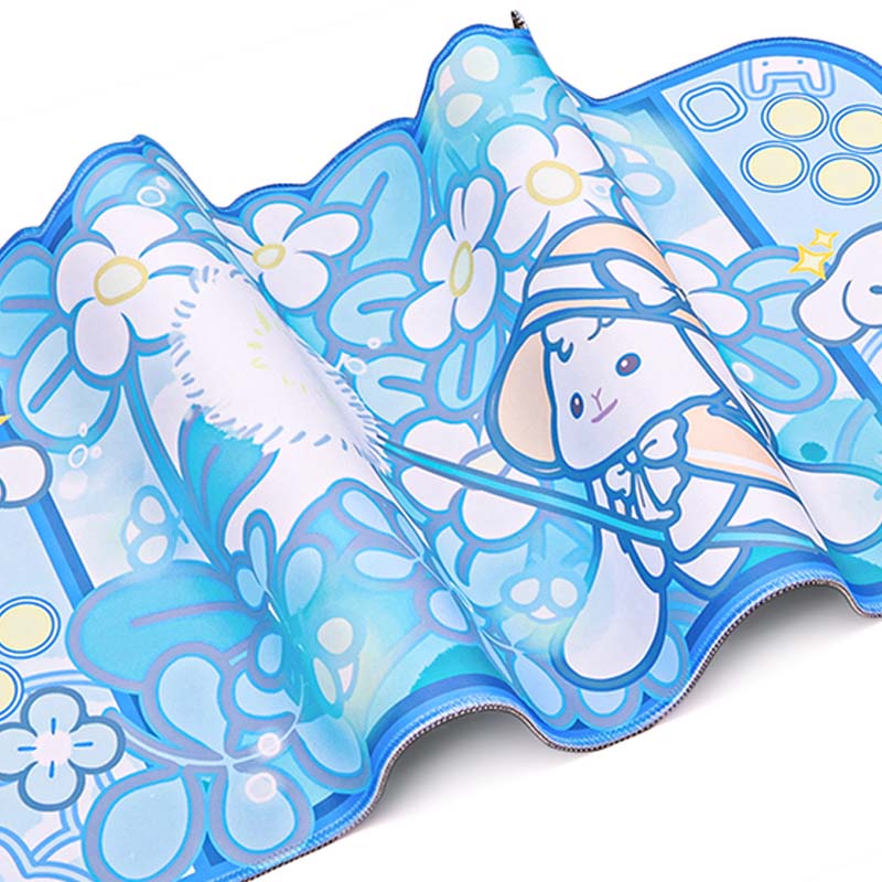 Large Bunny Desk Mat with Non-Slip Base