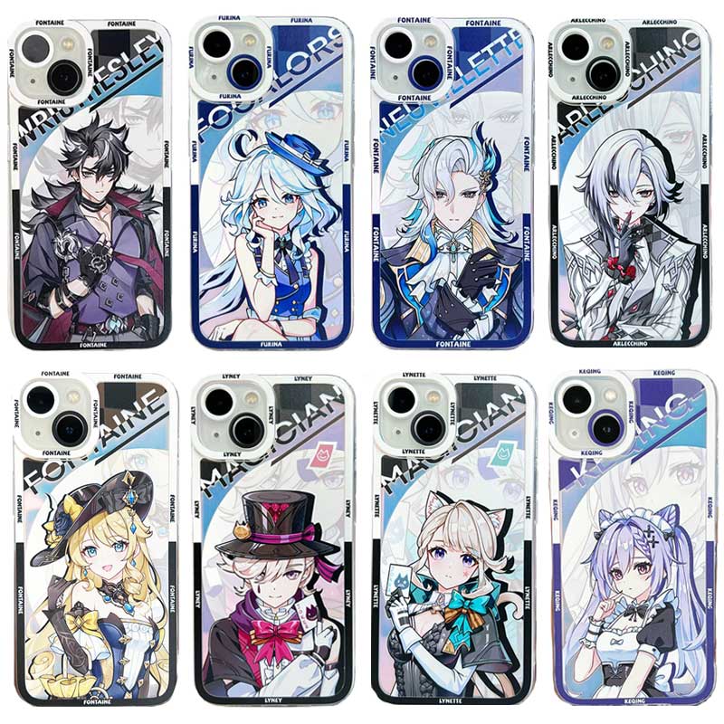 Fontaine Genshin Impact Phone Case Neuvillette Furina Wriothesley Navia Lyney Lynette Arlecchino (1)