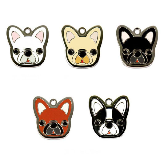 French Bulldog Dog ID Tags with Engraving