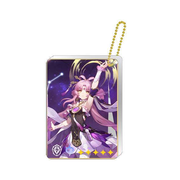 Fu Xuan Honkai Star Rail Acrylic Charm Honkai Star Rail Keychains (12)