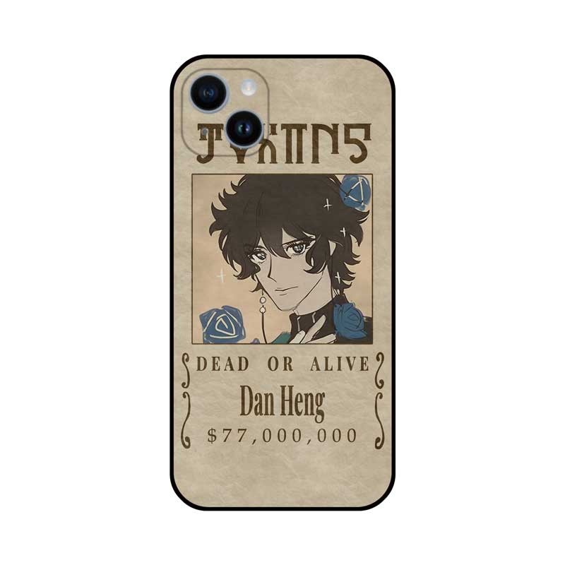 Funny HSR Phone Case Dan Heng Honkai Star Rail Wanted Poster Gifts