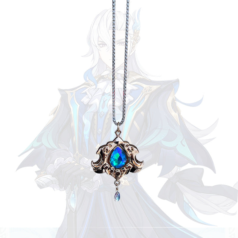 Furina Neuvillette Necklace Genshin Impact Accessories Genshin Cosplay Fontaine (2)