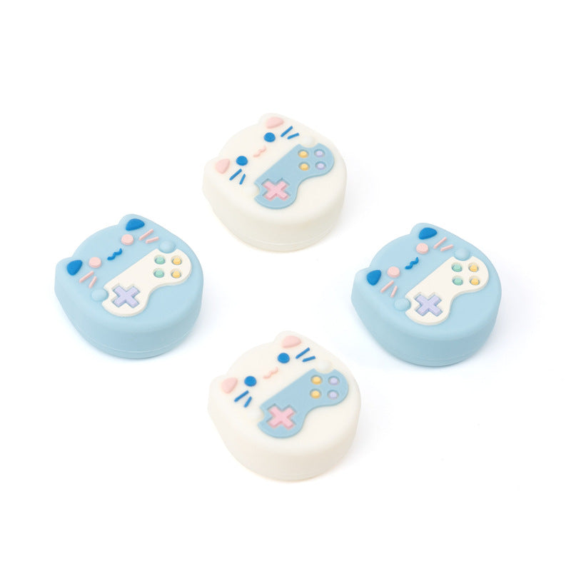 Gaming Cat Switch Thumb Grips Kawaii Joystick Covers Cute OLED Analog Caps (7)