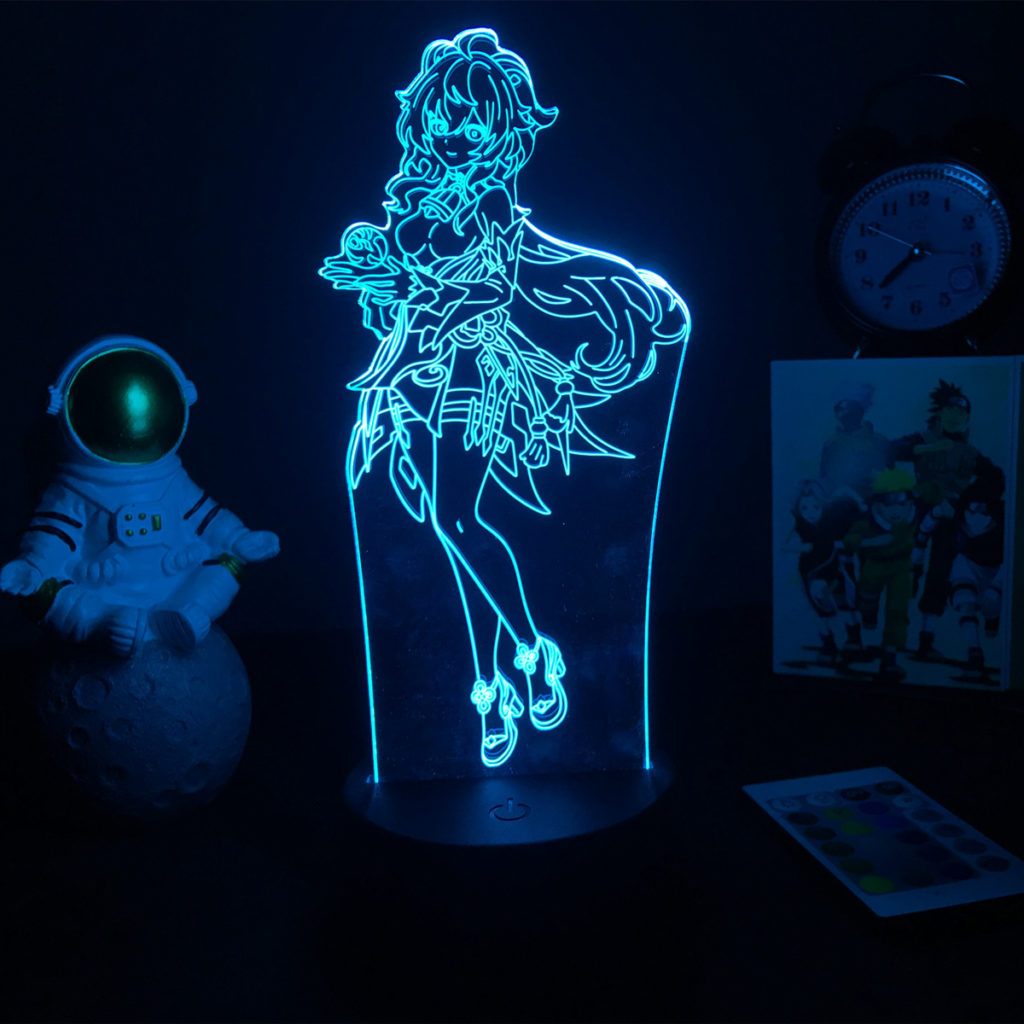Ganyu Gesnhin Impact Night Light Genshin Ganyu LED Desktop Lamp 3620