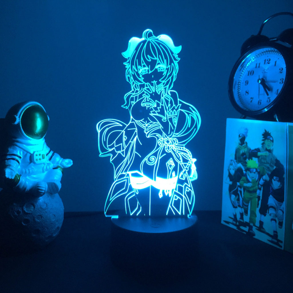Ganyu Gesnhin Impact Night Light Genshin Ganyu LED Desktop Lamp 3859