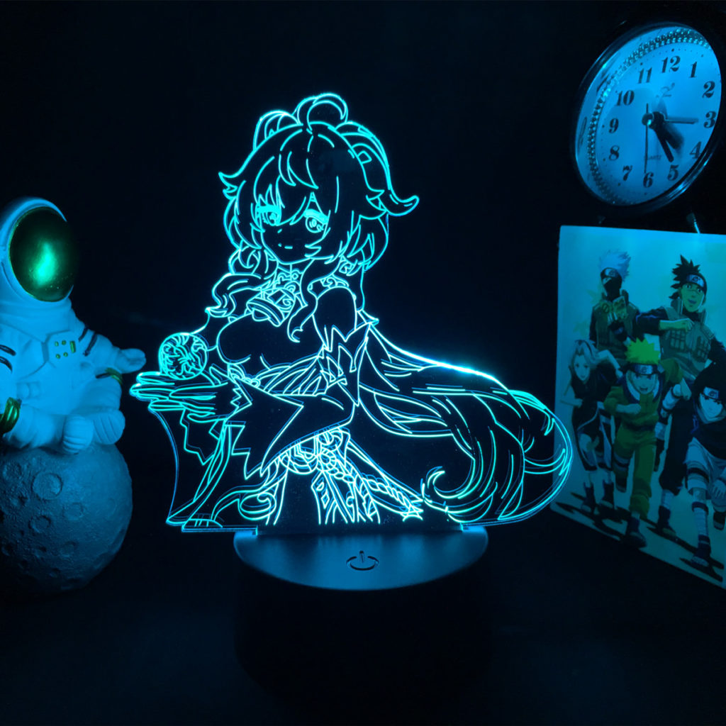 Ganyu Gesnhin Impact Night Light Genshin Ganyu LED Desktop Lamp 4089 (2)