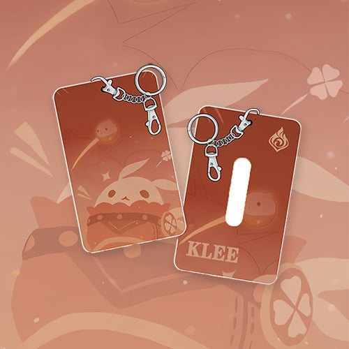 Genshin Impact Badge Holder Klee Genshin Student ID Holders Keychain Genshin Gifts