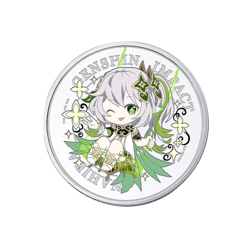 Genshin Impact Coin Nahida Genshin Impact Collectible Coins Cute Dendro Archon Genshin Art Genshin Merch