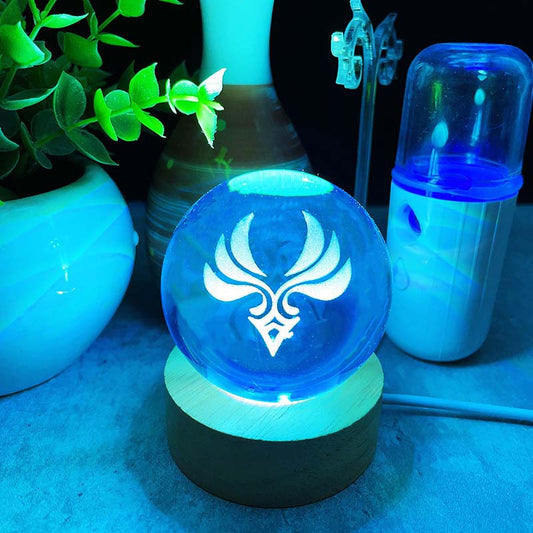 Genshin Impact Element LED Lights Crystal Ball Night Light (1)