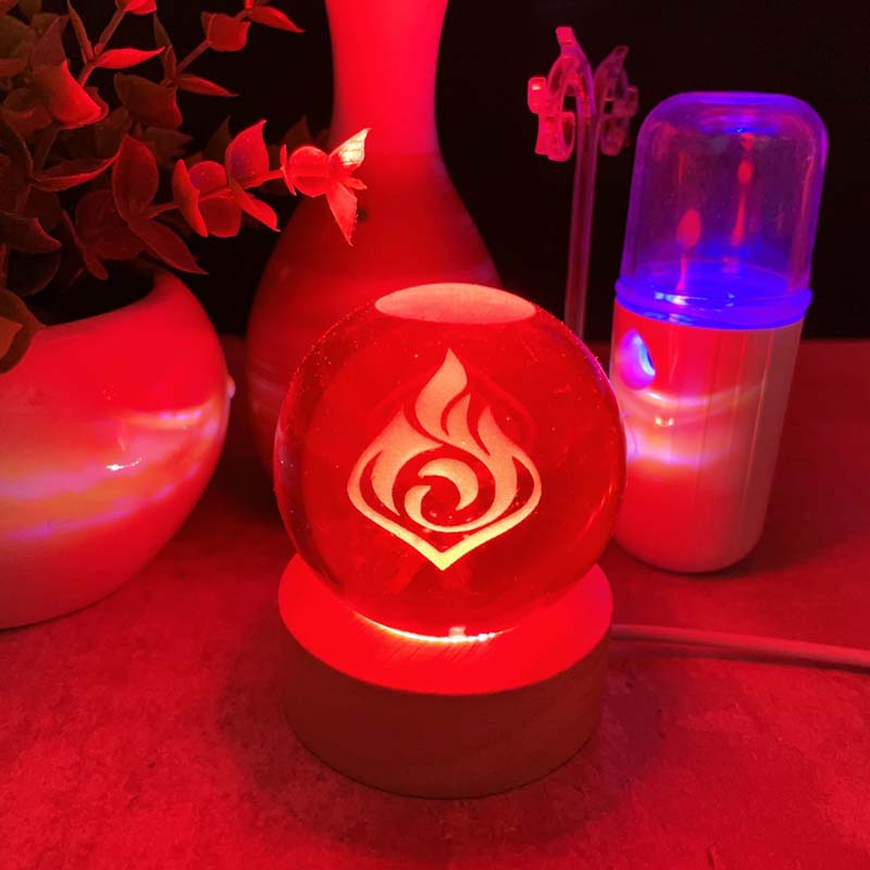 Genshin Impact Element LED Lights Crystal Ball Night Light (10)