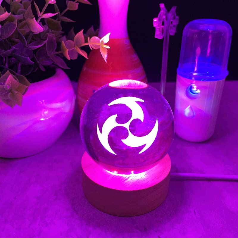 Genshin Impact Element LED Lights Crystal Ball Night Light (11)