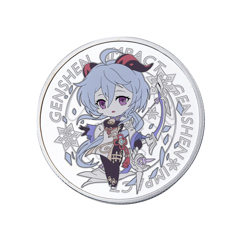 Genshin Impact Ganyu Coin Genshin Impact GanyuCollectible Coins Cute Genshin Art Genshin gifts