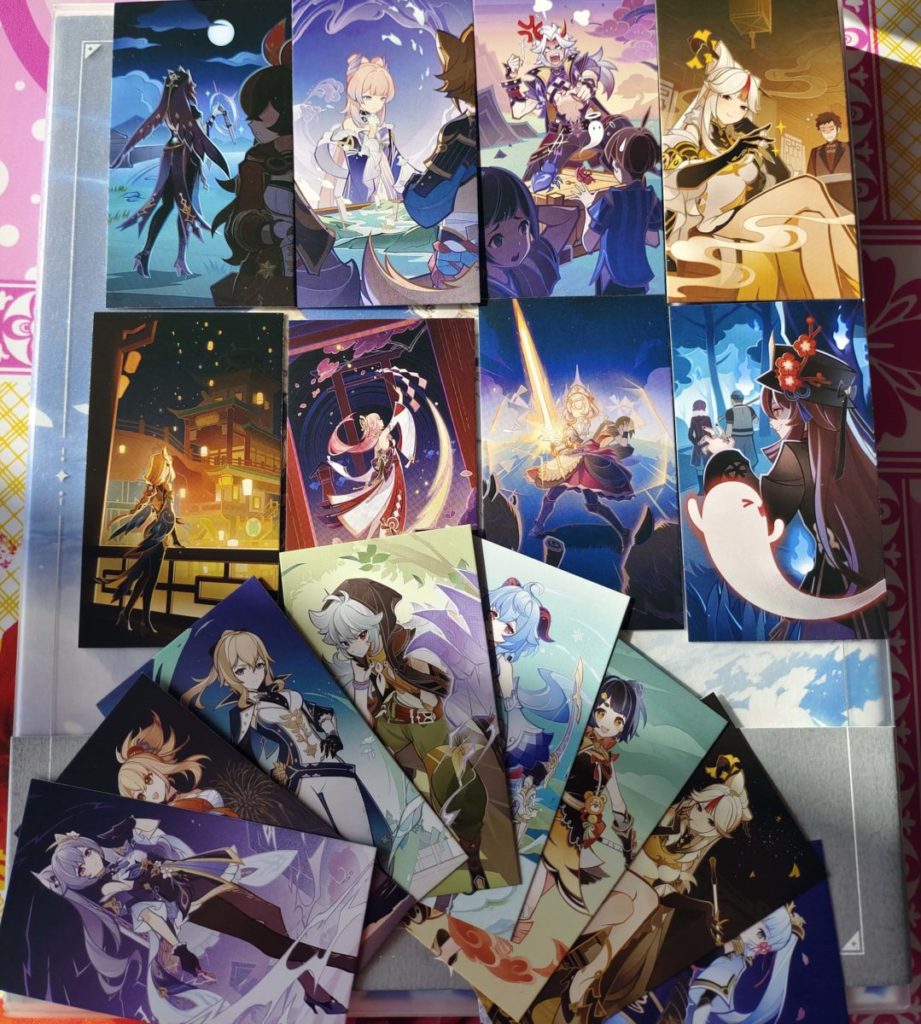 Genshin Impact TCG Cards and Dice