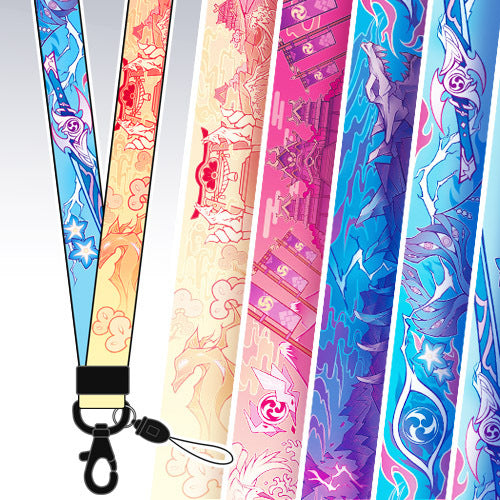 Genshin Impact Lanyard Necklace Inazuma Mondstadt Liyue Art Genshin Phone Lanyard (4)