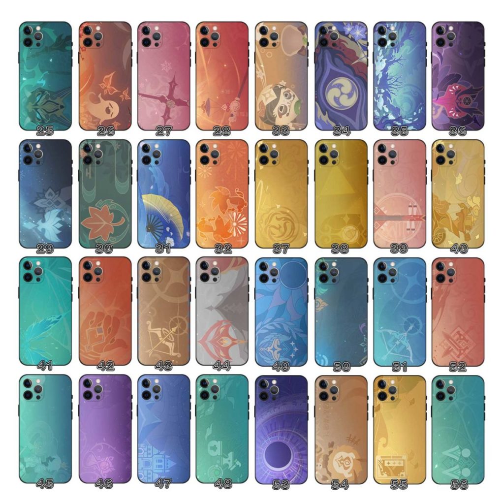 Genshin Impact Namecard Phone Cases