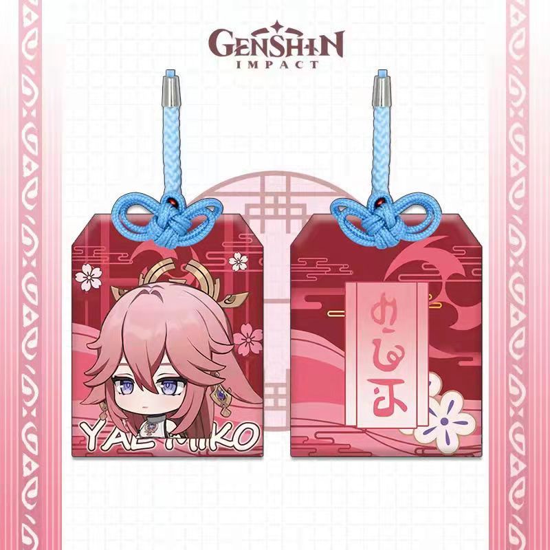 Genshin Impact Omamori Charm Cute Genshin Amulet (6)