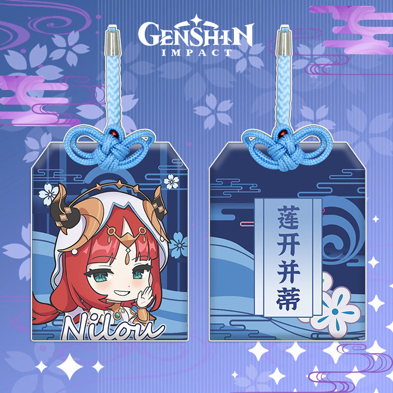 Genshin Impact Omamori Charm Cute Genshin Amulet (9)