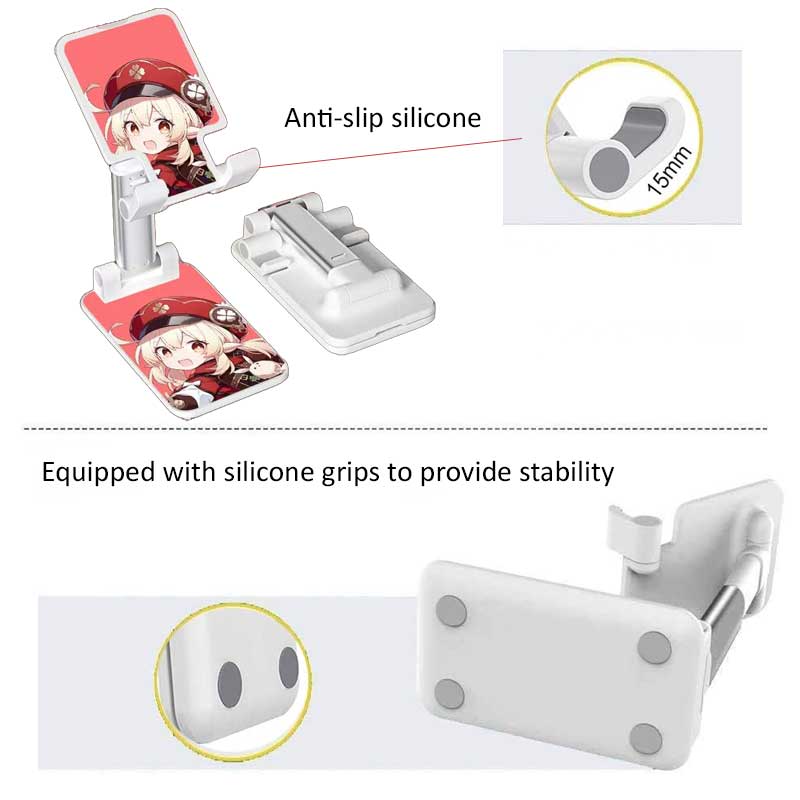 Genshin Impact Phone Stand with Chibi Art