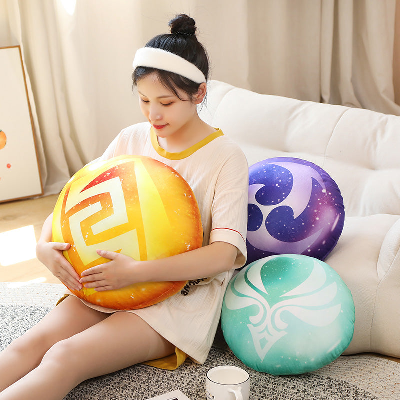 Genshin Impact Plush Cushion with Elements