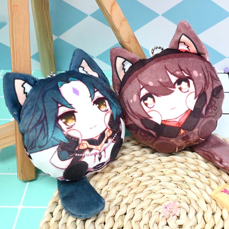 Cute Genshin Impact Plush Keychains