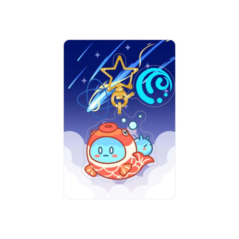 Genshin Impact Slime Keychains Cute Slime Acrylic Charms (5)