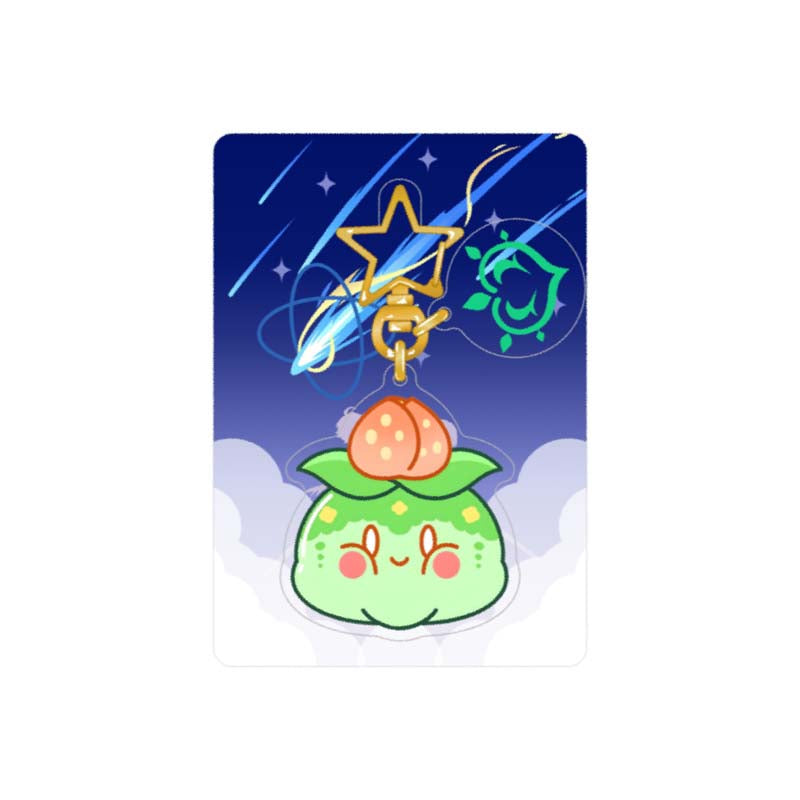 Genshin Impact Slime Keychains Cute Slime Acrylic Charms (6)