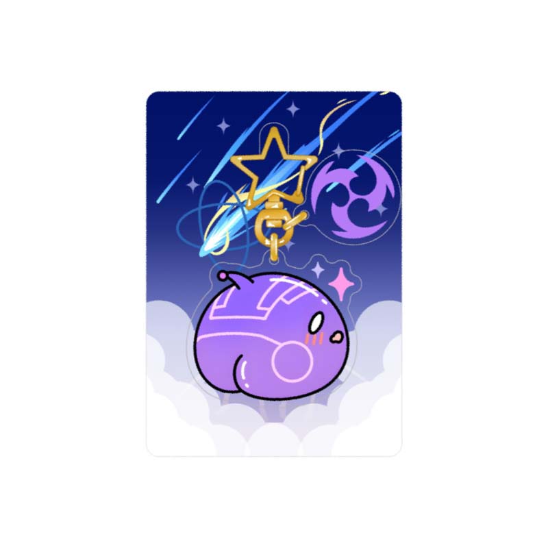 Genshin Impact Slime Keychains Cute Slime Acrylic Charms (7)