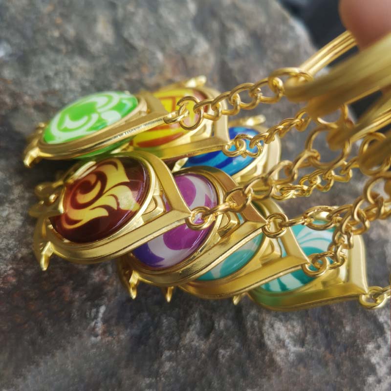Genshin Impact Snezhnaya Vision Keychain