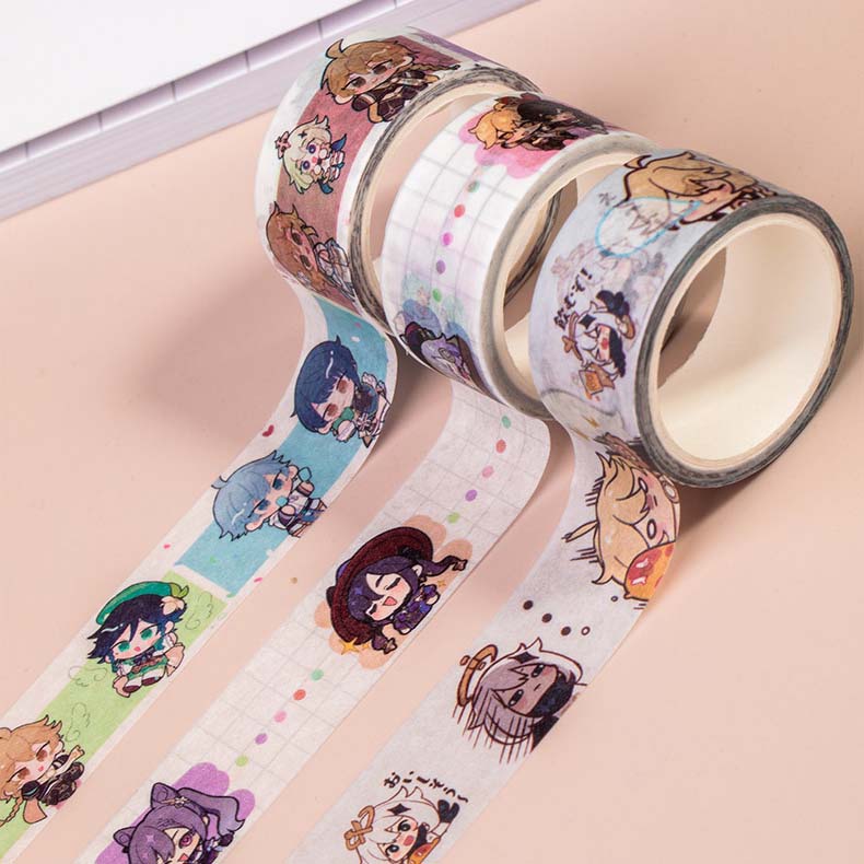 Genshin Impact Character Washi Tape Collection