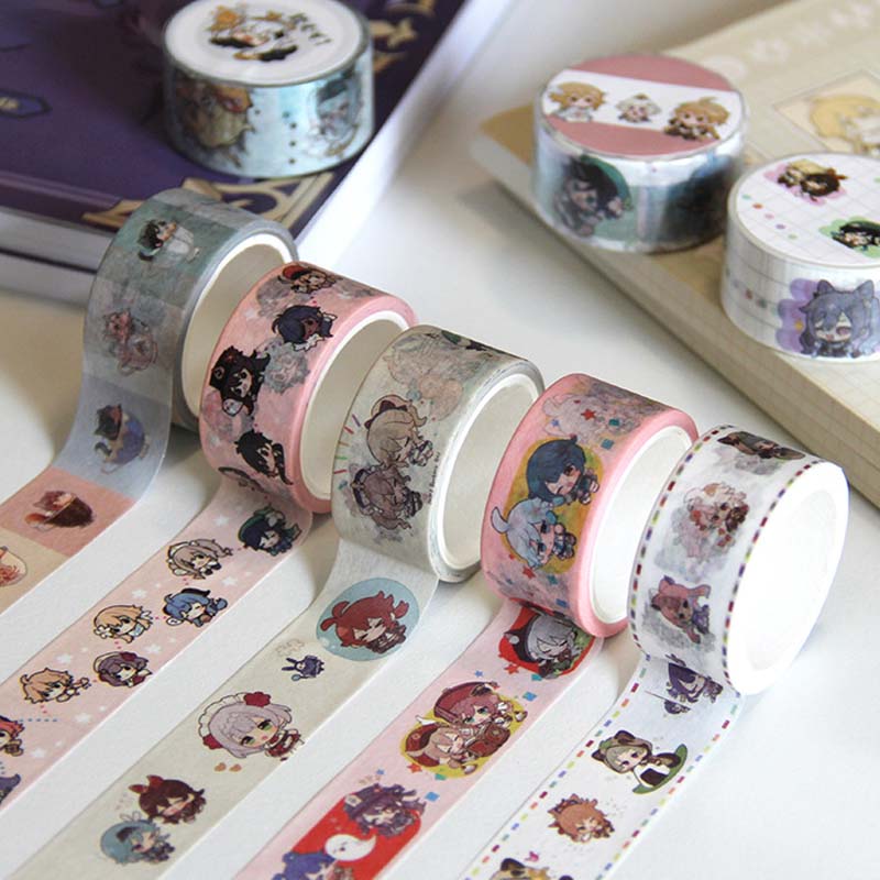 Genshin Impact Character Washi Tape Collection