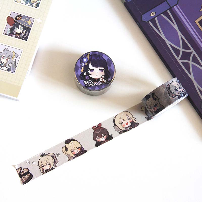 Genshin Impact Washi Tapes Cute Genshin Stationery Genshin Decorative Masking Tape M
