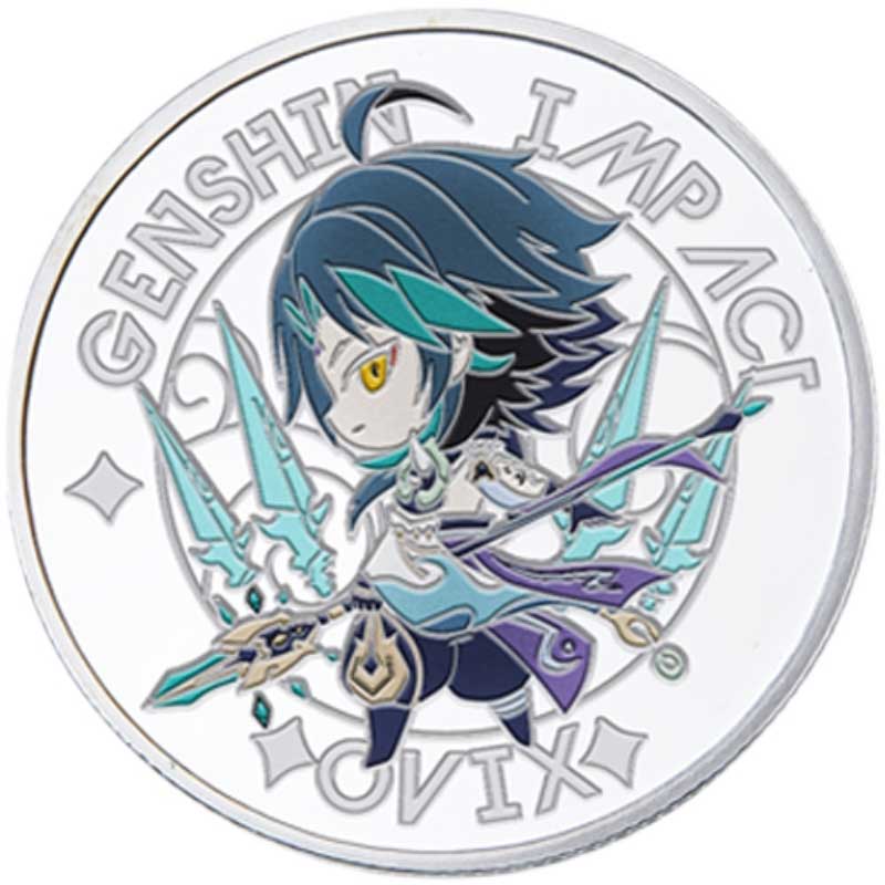 Genshin Impact Xiao Coin Genshin Impact Collectible Coins Cute Xiao Genshin Art Genshin Merch (3)