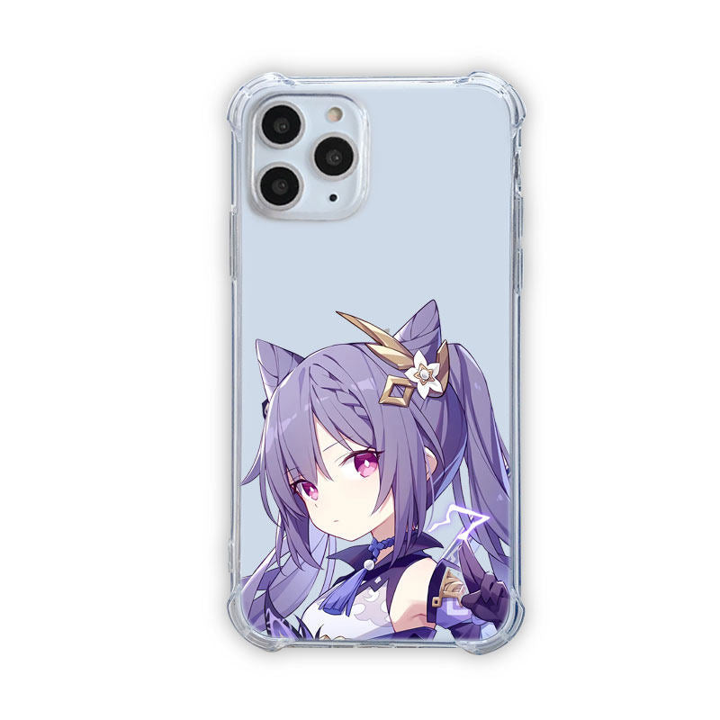 Genshin Impact iPhone Case Keqing Genshin Impact Phone Case Samsung OnePlus Xiaomi Genshin Art (13)