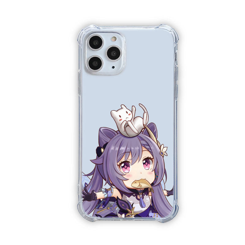 Genshin Impact keqing iPhone Case Genshin Impact Phone Case Samsung OnePlus Xiaomi Genshin Art (5)