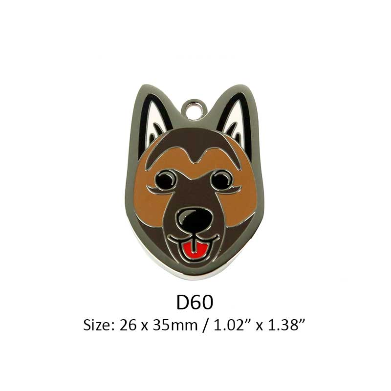 German Shepherd Dog Engraved ID Tag